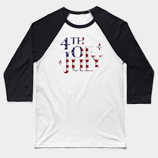 4th of July 3D Baseball T-Shirt